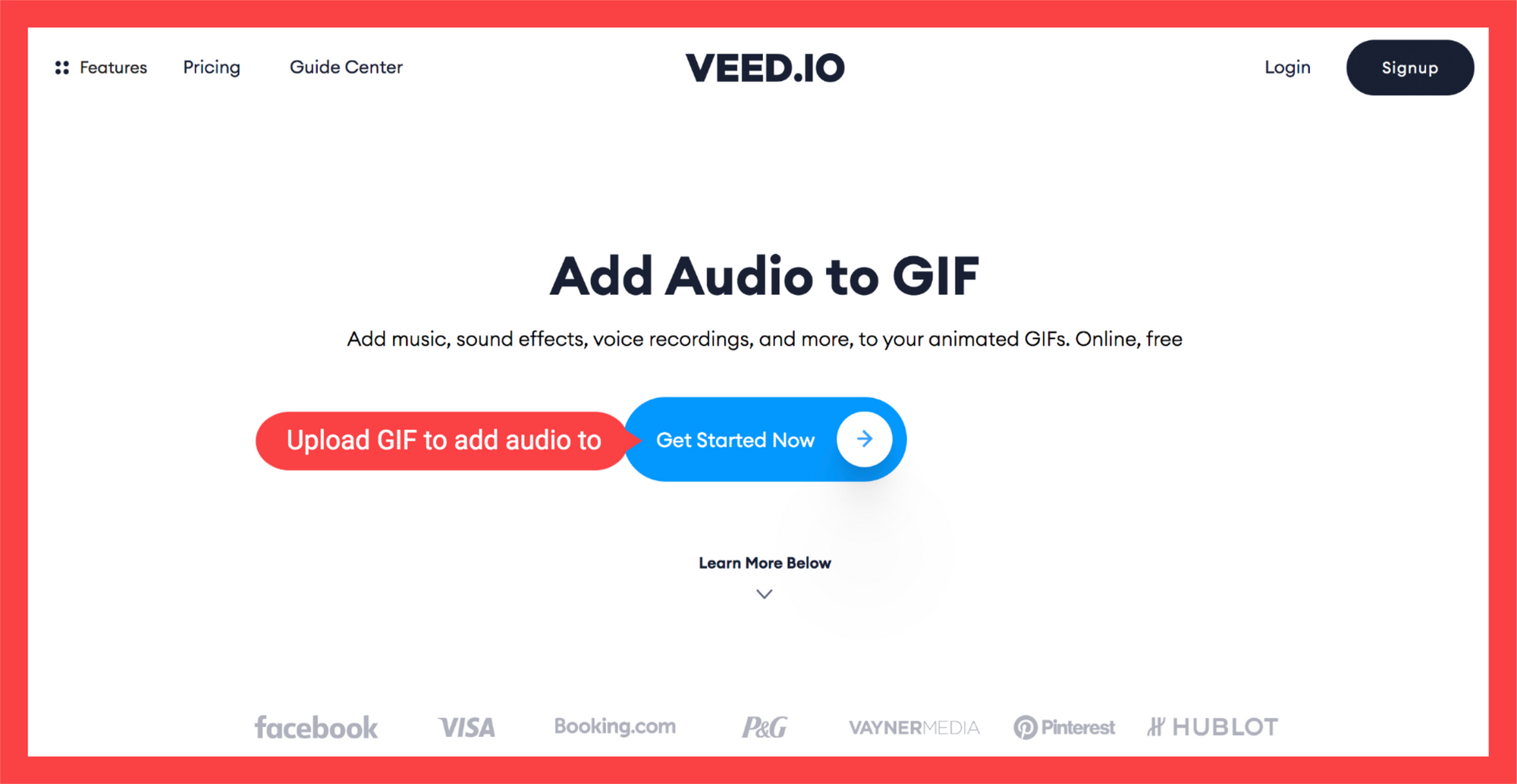 Add gif to video: add music and put gif in mp4 video with online